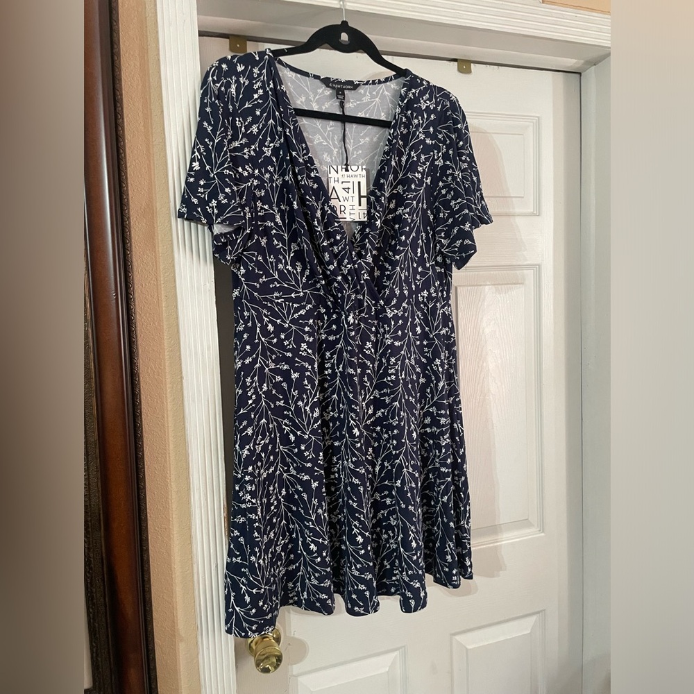 C - - NWT 41 Hawthorn Elisse Knit wrap Surplice dress size 2X /3X 🌸🌹🌺 BG 02 - Picture 3 of 8